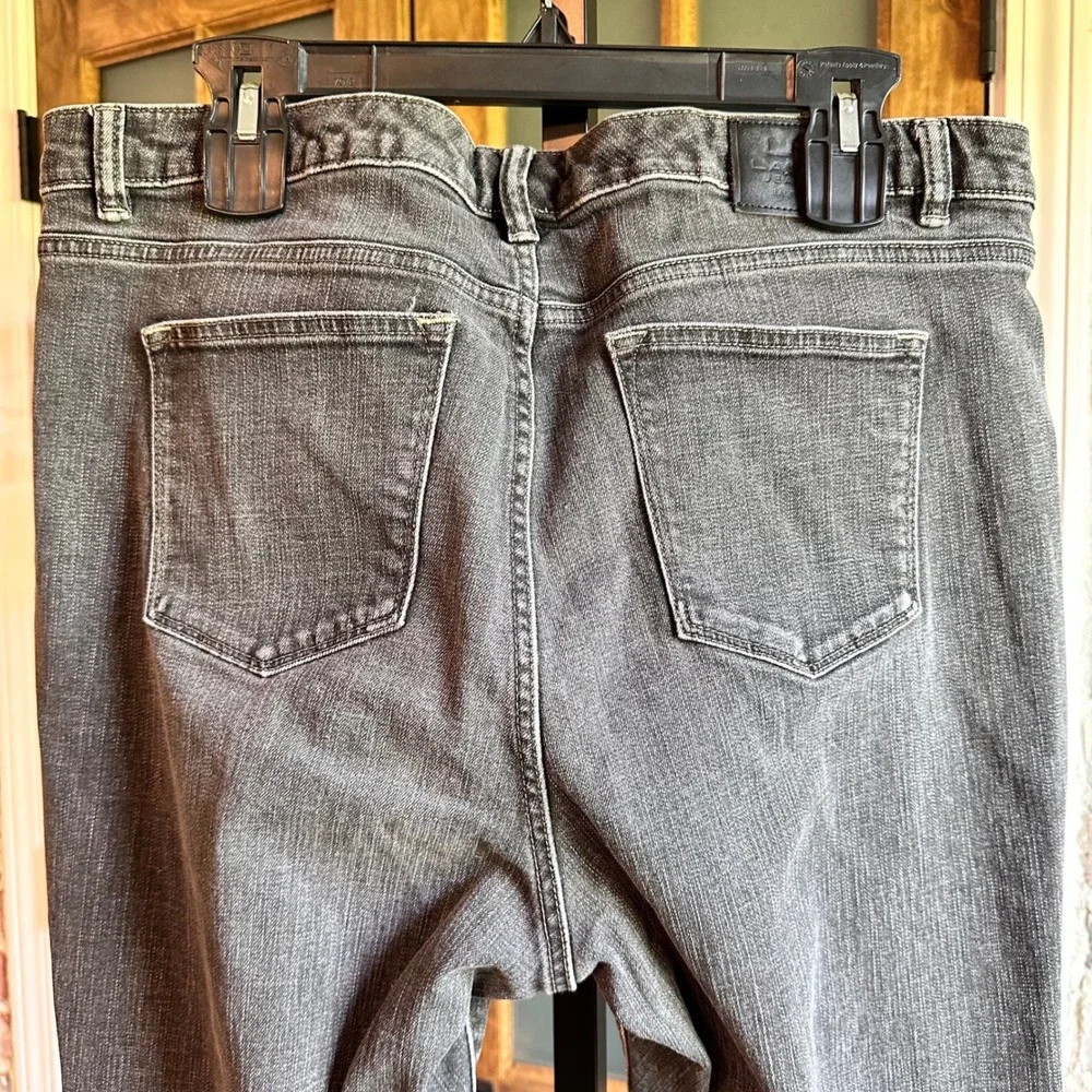 Lauren Ralph Lauren Jeans Women Black Heritage Straight Leg Stretch Denim 16W